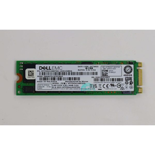 Dell 480GB Read Intensive M.2 2280 (7RKD7)