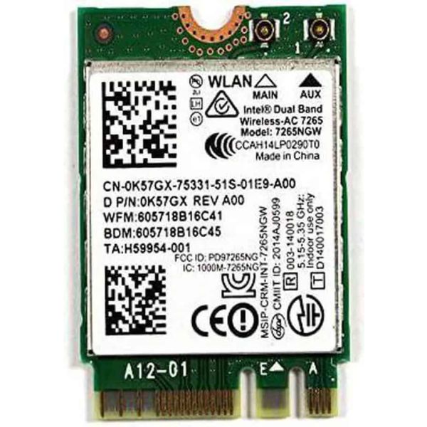 Dell WiFi 6E M.2 2230 WLAN Card met Bluetooth (81WF1)