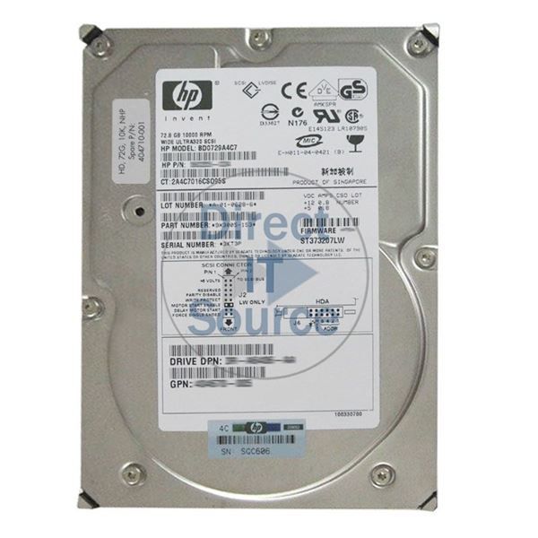 HP 72GB 15K SAS Hard Drive (404710-001)