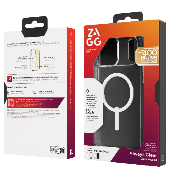 Zagg Crystal Palace Snap voor iPhone 17 Pro (702322292)