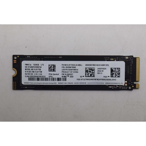 Lenovo SSD 1TB M.2 2280 PCIe 4.0 OPAL (5SS0W79563)