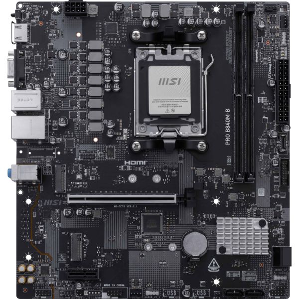 MSI PRO B840M-B moederbord AMD B840 Socket AM5 micro ATX (PRO B840M-B)