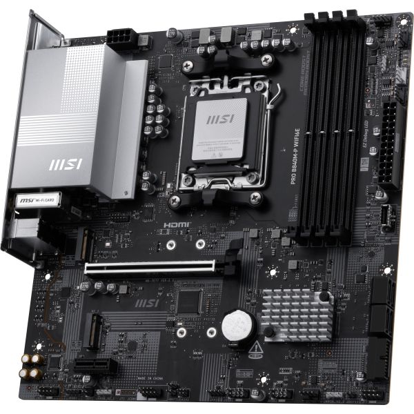 MSI PRO B840M-P WIFI6E moederbord AMD B840 Socket AM5 micro ATX (PRO B840M-P WIFI6E)