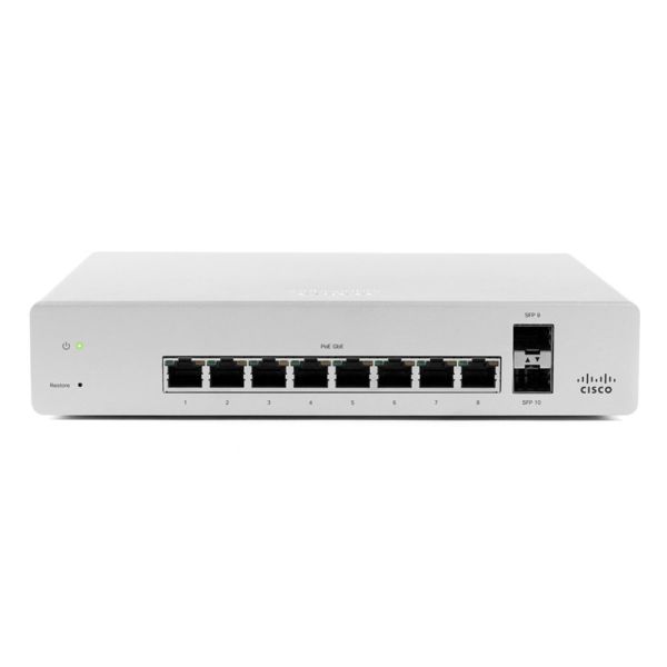 Cisco Meraki MS220-8 Cloud Managed 8 Port GigE Switch (MS220-8-HW)