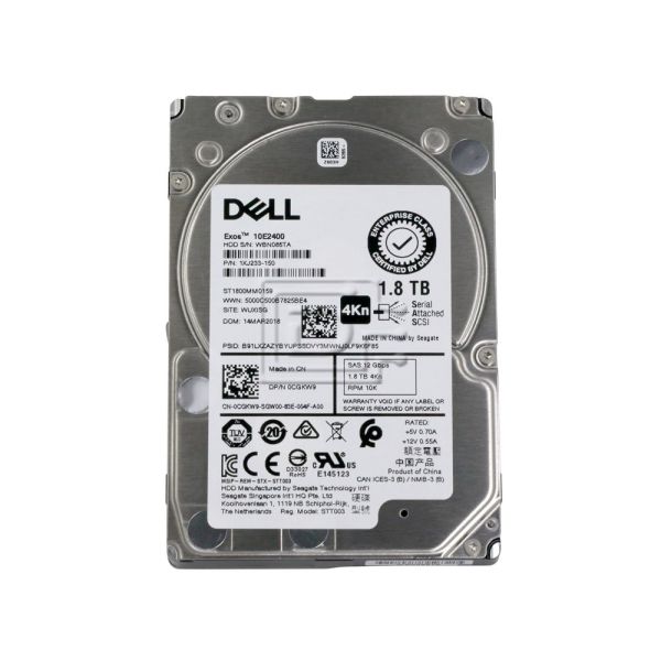 Dell 1.8TB 10K 12G 512e SAS (ST1800MM0159-RFB)