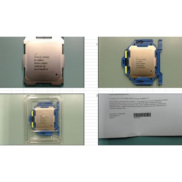 HP CPU: 2.2GHZ (E5-2698V4 (850383-001)