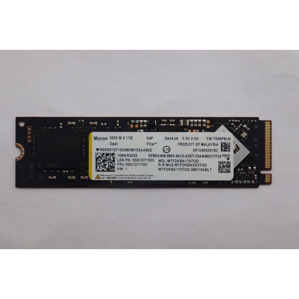 Lenovo SSD 1TB M.2 2280 PCIe 4x4 NVMe OPAL (5SS1D71701N) (5SS1D71701N)