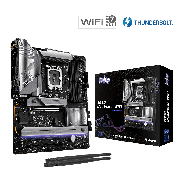 ASRock MB Sc LGA1851 Z890 LIVEMIXER WIFI Intel Z890 4xDDR5 1xHDMI 2xThunderbolt WI-FI (Z890LIVEMIXERWIFI)