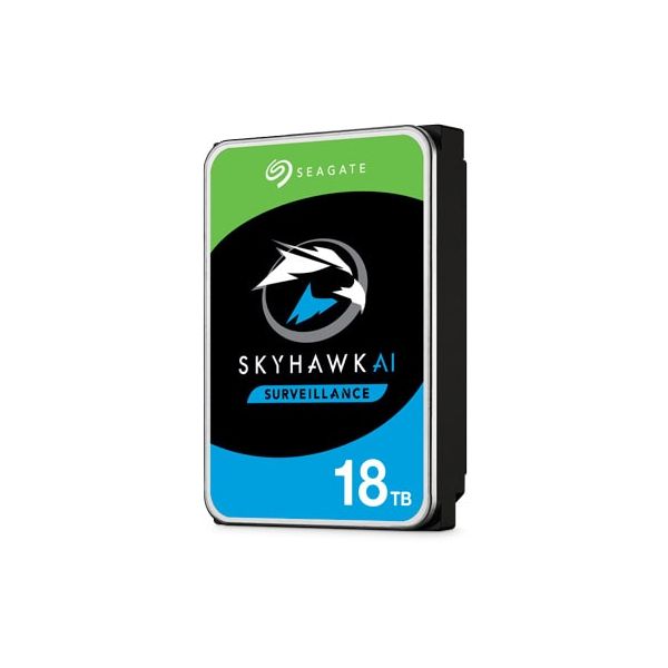 Seagate SkyHawk AI interne harde schijf 18 TB 7200 RPM 256 MB 3.5" SATA III (ST18000VE002)