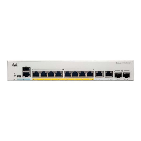 Cisco Catalyst 1000 8-Port Gigabit PoE Switch (C1000-8FP-2G-L)