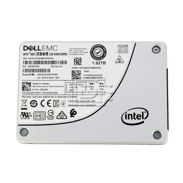 Dell G14 400-ASZE 1.92TB 3 DWPD SATA 6Gb/s Mixed-Use 3D TLC 2.5in Solid State Drive (055J8H_DELLG14_NB_29)