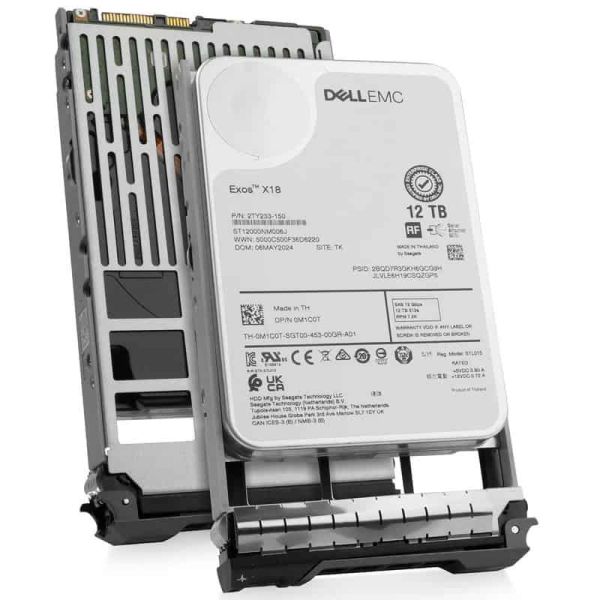Dell 12TB 7.2K RPM SAS 12Gb/s 512e 3.5" Hard Drive (0M1C0T_DELLG13_NB_6)