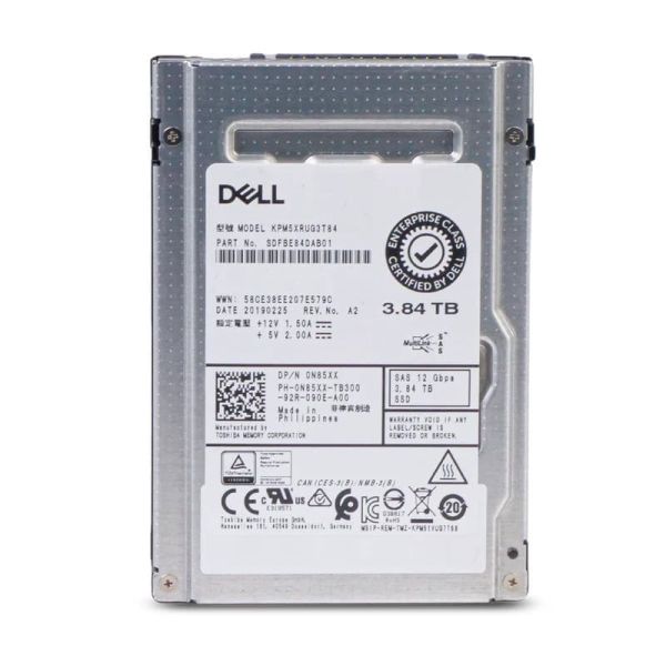 Dell G13 3.84TB SAS 12Gb/s SSD Read Intensive 2.5" Refurbished (0N85XX_DELLG13_SR_11)