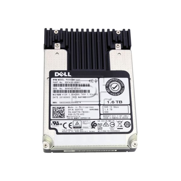 Dell G13 GVTYD 1.6TB SAS 12Gb/s 2.5 Solid State Drive (FN72J-GVTYD)