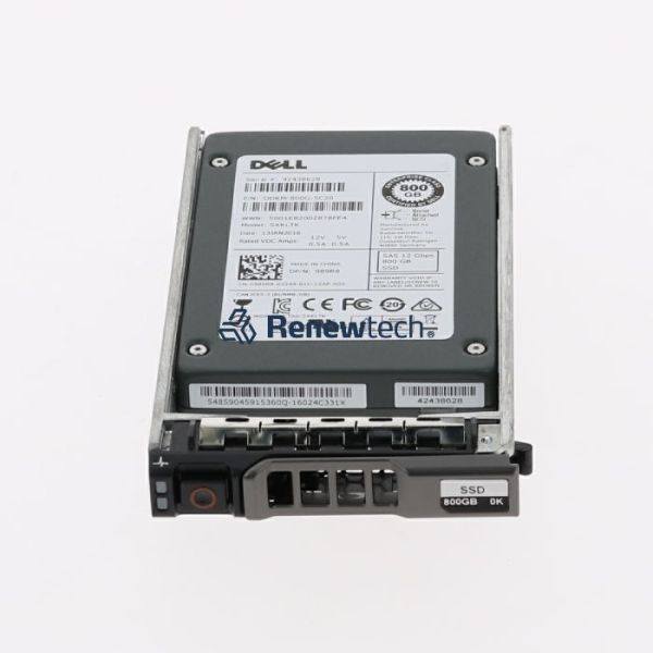 Dell PM1645a GW8T1 MZILT800HBHQAD3 800GB SAS 12Gb/s 3DWPD Mixed Use 2.5in Solid State Drive (GW8T1_NOTRAY)