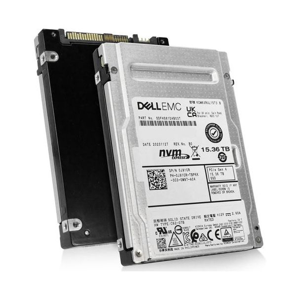 Dell G14 0DX2PD 15.36TB 1 DWPD PCIe Gen 4.0 x4 8GB/s Mixed Use U.2 NVMe 3D TLC 2.5in Solid State Drive (KCM7XRUG15T3-DELL_DELLG14)