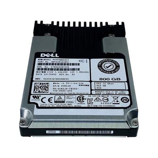 Dell G13 0CN3JH PX05SMB080Y 800GB SAS 12Gb/s Write Intensive MLC 2.5in Solid State Drive (PX05SMB080Y-DELL-0CN3JH)