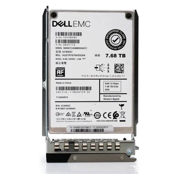 Dell G14 0XF4KH 7.68TB 1 DWPD SAS 12Gb/s 3D TLC 2.5in Solid State Drive (SDFUS73EXB02T-DELL_DELLG14)
