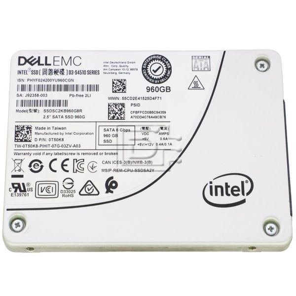 Dell Intel SSD DC S3510 960GB SATA 2.5 inch (SSDSC2KB960G8R)