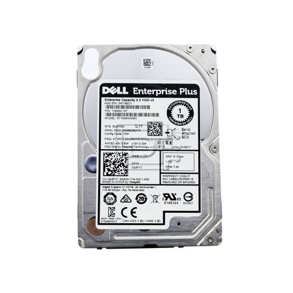 Dell G14 1VE200-356 1TB 7.2K RPM SAS 12Gb/s 512n 2.5in Hard Drive (ST1000NX0453-LEN-FS-OEM_DELLG14)