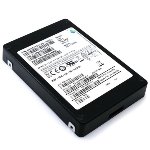 Dell PM1633a W7FTC 15.36TB SAS 12Gb/s 3D TLC 2.5in Solid State Drive (W7FTC-W7FTC)