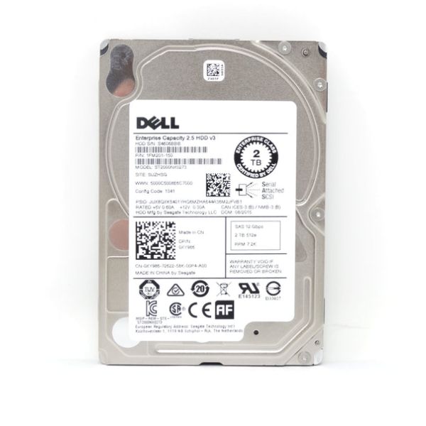 Dell G13 2TB 7.2K RPM SAS 12Gb/s 2.5" NearLine Hard Drive (Y6W8N-0XY986)
