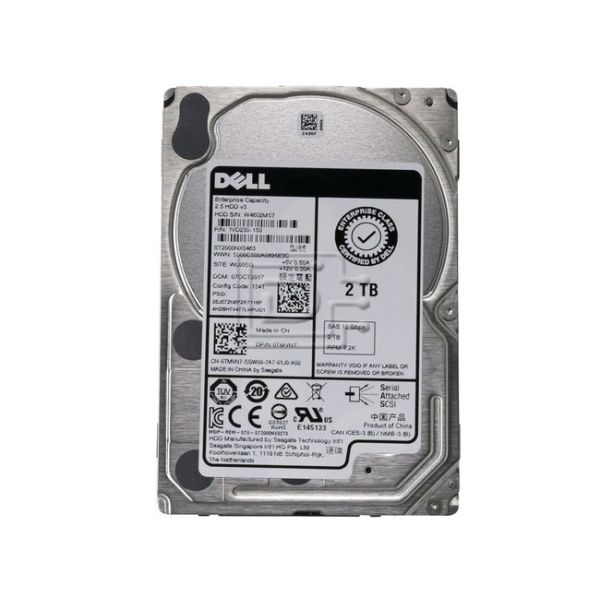 Dell G13 ST2000NX0463 2TB 7.2K RPM SAS Hard Drive (Y6W8N-DELLST2000NX0463)