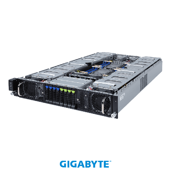 Gigabyte G292-Z44 2U 8-GPU Barebones Server Dual AMD EPYC 7H12 64-Core 16x DDR4 DIMM 8x 2.5 Bay Refurbished (G292-REF)