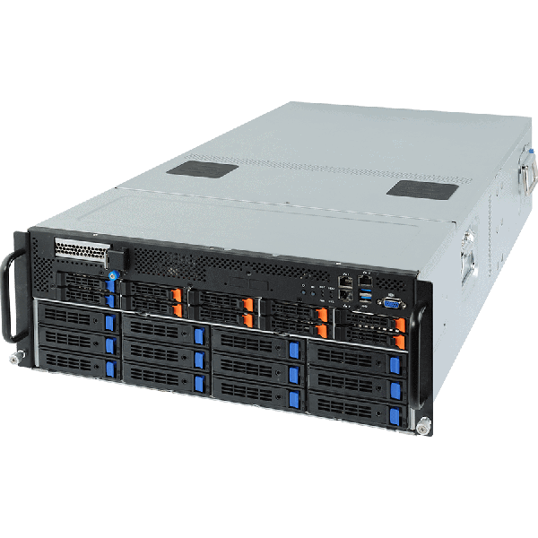 Gigabyte G482-Z52 4U 8-GPU Barebones Server Dual AMD EPYC 7H12 64-Core 32x DDR4 DIMM 8x 2.5 Bay Refurbished (G482-REF)