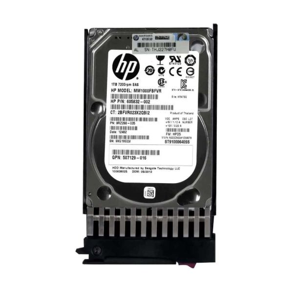 HP Gen7 605832-002 1TB 7.2K RPM SAS 6Gb/s 2.5 Hard Drive (605832002)