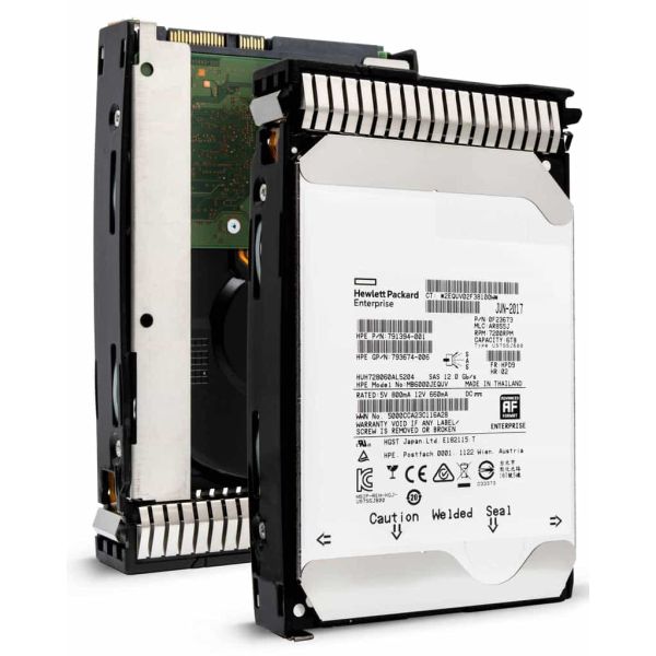 HP Gen8 HUH728060AL5204 0F23673 6TB 7.2K RPM SAS 12Gb/s 512e SE 3.5in Hard Drive (HUH728060AL5204)
