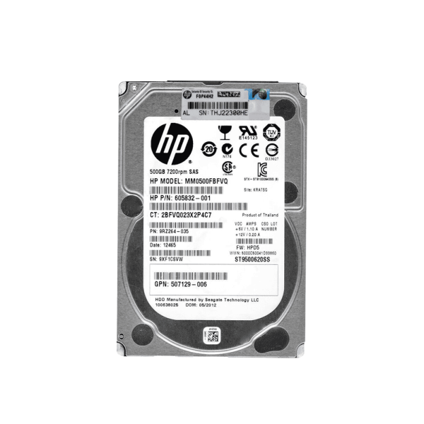 HP Gen8 MM0500FBFVQ 500GB 7.2K RPM SAS 6Gb/s 2.5 Hard Drive (MM0500FBFVQ)