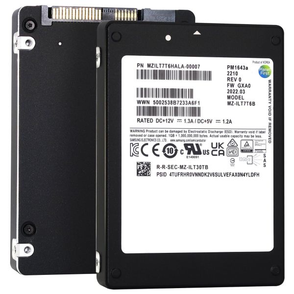 HP Generation 8 P19909-H21 7.68TB 1 DWPD SAS 12Gb/s 3D TLC 2.5in Refurbished SSD (MZILT7T6HMLA-HP_HPG8_SR_11)
