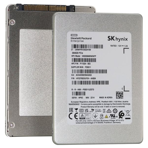 SK Hynix PE6011 3.84TB PCIe Gen3 x4 U.2 NVMe (HFS3T8GDUFEH)