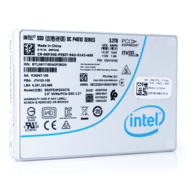 Intel SSDPE2KE032T8P 3.2TB 3 DWPD PCIe Gen 3.1 x4 4GB/s Mixed Use 3D TLC 2.5in Refurbished SSD (SSDPE2KE032T8P_NOTRAY-REF)