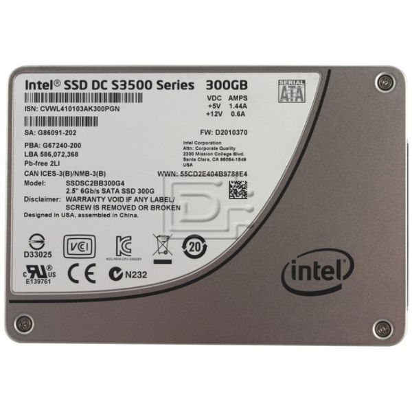 Intel DC S3500 SSDSC2BB300G401 300GB SATA 6Gb/s 2.5 Solid State Drive (SSDSC2BB300G401)