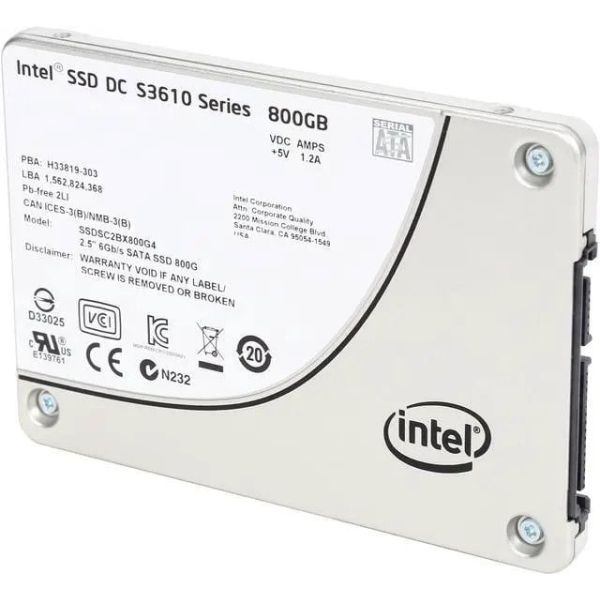 Intel DC S3610 SSDSC2BX800G401 800GB SATA 6Gb/s 2.5 Solid State Drive (SSDSC2BX800G401)