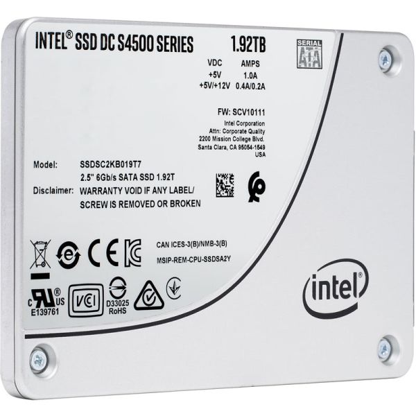 Intel DC S4500 SSDSC2KB019T701 1.92TB SATA 6Gb/s 2.5 Solid State Drive (SSDSC2KB019T701)