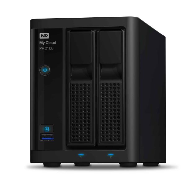 Western Digital My Cloud PR2100 3.5 Inch 2 bay My Cloud Pro series NAS, 8TB, Zwart (WDBBCL0080JBK-EESN)