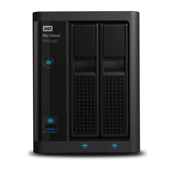 Western Digital My Cloud PR2100 3.5 Inch 2 bay My Cloud Pro series NAS, 8TB, Zwart (WDBBCL0080JBK-EESN) Western Digital My Cloud PR2100 3.5 Inch 2 bay My Cloud Pro series NAS, 8TB, Zwart (WDBBCL0080JBK-EESN)