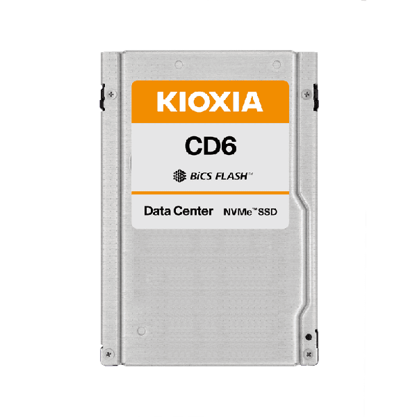 Kioxia CD6 KCD61VUL6T40 6.4TB PCIe Gen 4.0 x4 8GB/s 2.5 Mixed Use Solid State Drive (KCD61VUL6T40)