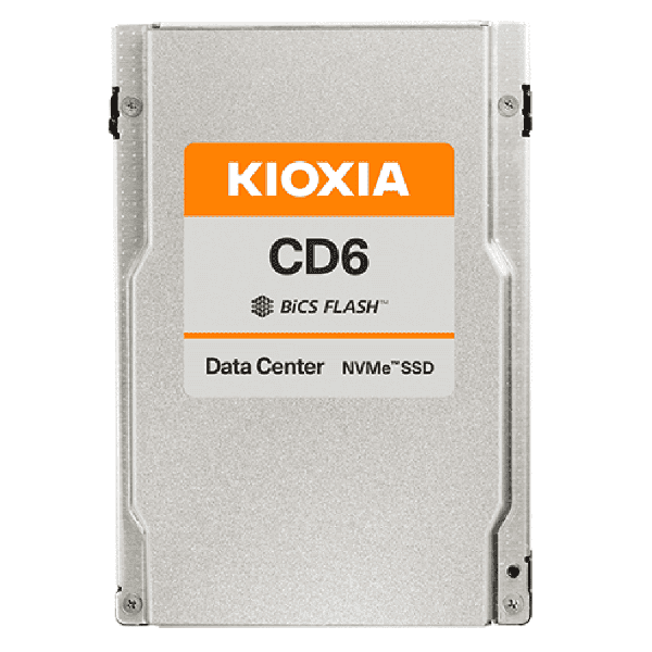 Kioxia CD6-R KCD6XLUL7T68 7.68TB 1 DWPD PCIe Gen 4.0 x4 8GB/s U.3 NVMe 2.5in Solid State Drive (KCD6XLUL7T68)