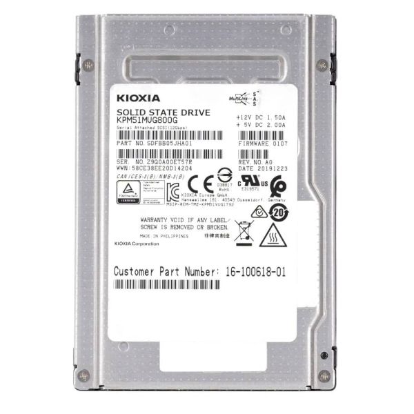Kioxia PM5 800GB SAS 12Gb/s 2.5 Write Intensive (KPM51MUG800G)
