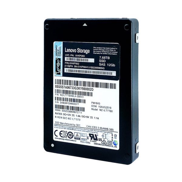 Lenovo PM1643 7.68TB SAS 12Gb/s 2.5" (MZILT7T6HMLA)