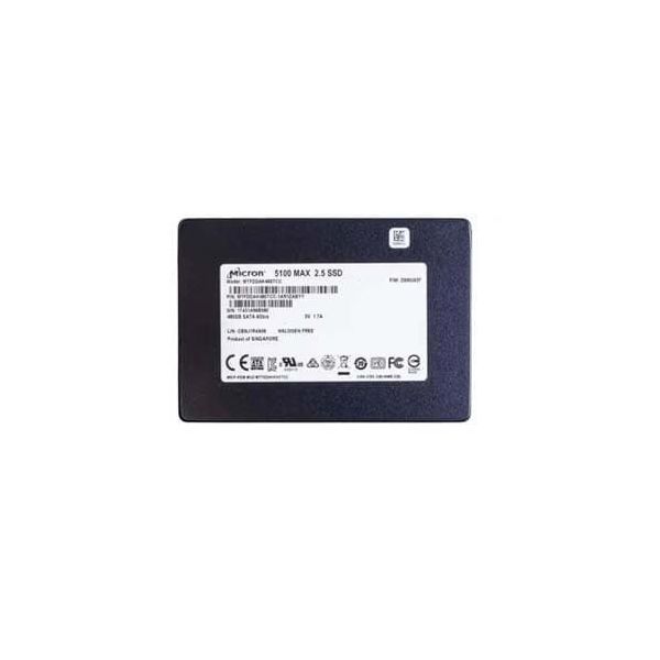 Micron HP/Micron 5100 MAX MTFDDAK480TCC 480GB 3D TLC SATA 6Gb/s 2.5 SSD (MTDFDDAK480TCC-REF)