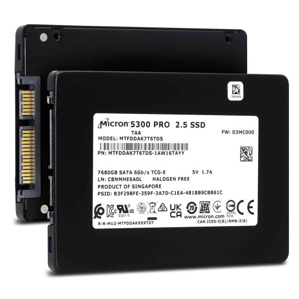 Micron 5300 PRO 7.68TB SATA (MTFDDAK7T6TDS-1AW16TAYY)