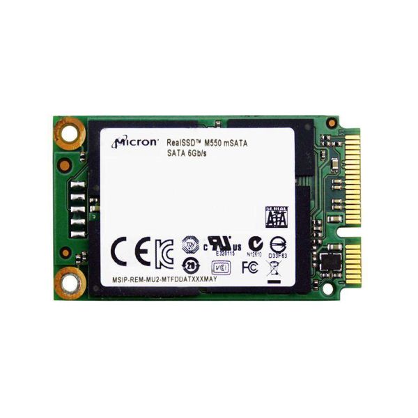 Micron M550 MTFDDAT064MAY 64GB SATA 6Gb/s 2.5 mSATA Solid State Drive (MTFDDAT064MAY)