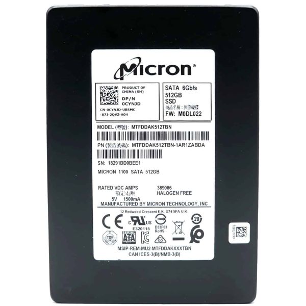 Micron 1100 MTFDDAV512TBN-1AR1ZAB 512GB SATA 6Gb/s M.2 Solid State Drive (MTFDDAV512TBN_1AR1ZAB)