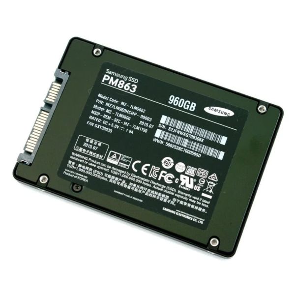 Samsung PM863 MZ-7LM960Z 960GB SATA 6Gb/s 2.5 Solid State Drive (MZ7LM960HCHP-MZ7LM960Z)