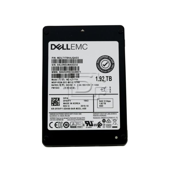 Samsung PM1643 1.92TB SAS 12Gb/s (MZILT1T9HAJQ-MZILT1T90)
